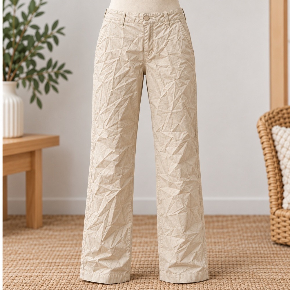 Banana Republic Chino Pants Mens 31L Tan Khaki 100% Cotton Made in USA Vintage